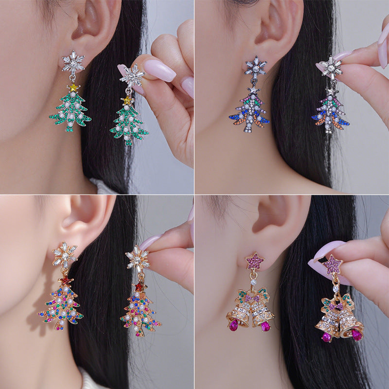 🎄 Christmas Sparkle Earrings — Light Up Your Holiday Style