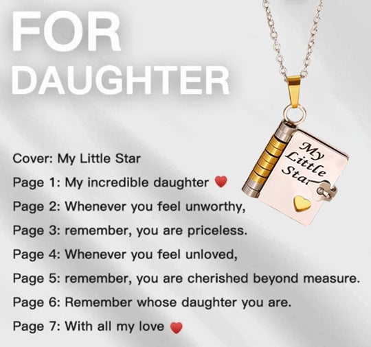 For Family - The Most Beautiful Christmas Special Chapter Book Necklace
