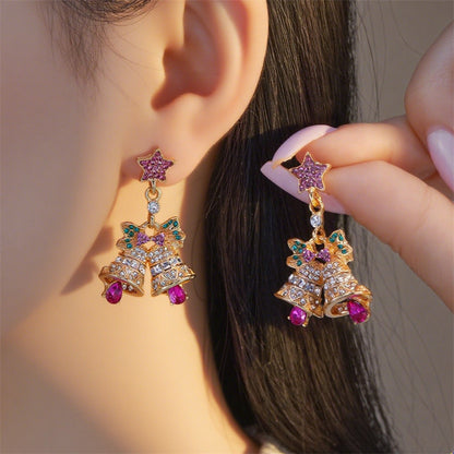 🎄 Christmas Sparkle Earrings — Light Up Your Holiday Style