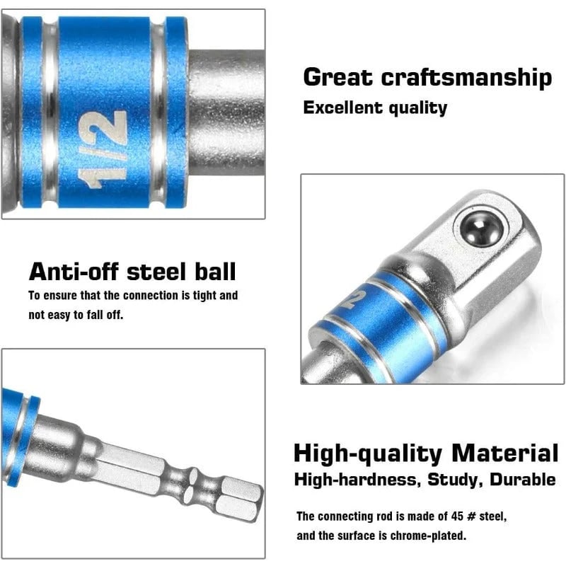 Drill Socket Adapter Set