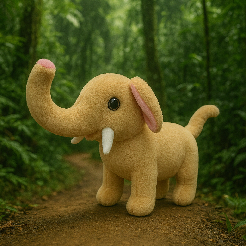🐘Meet Ellie —🌴 The Elephant Friend That Walks, Bark& Wags Her Tail!
