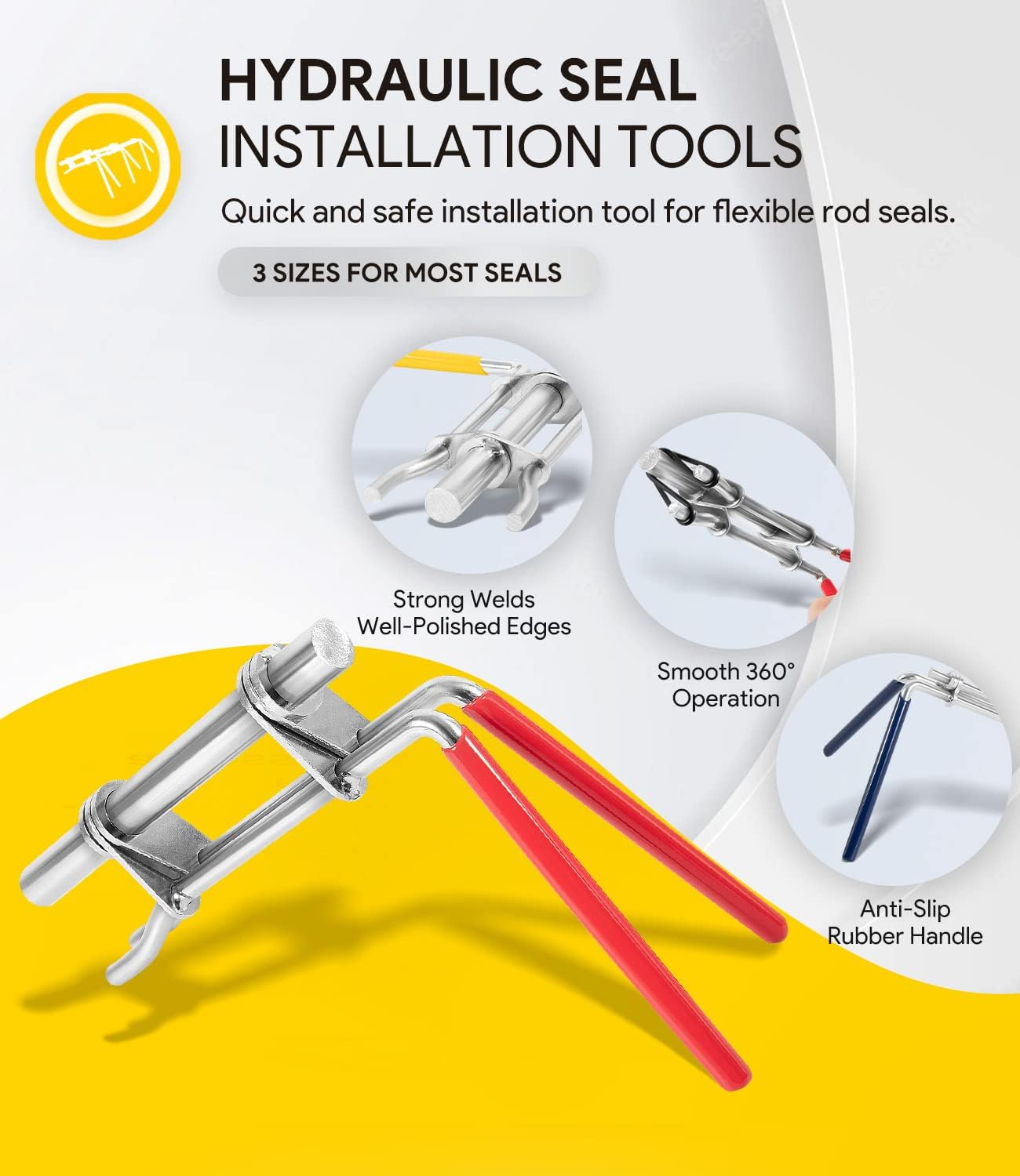 🛠️ 3-Pack Hydraulic Seal Installation Tool Kit