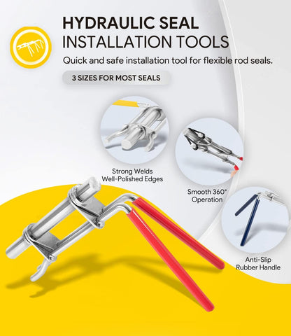 🛠️ 3-Pack Hydraulic Seal Installation Tool Kit